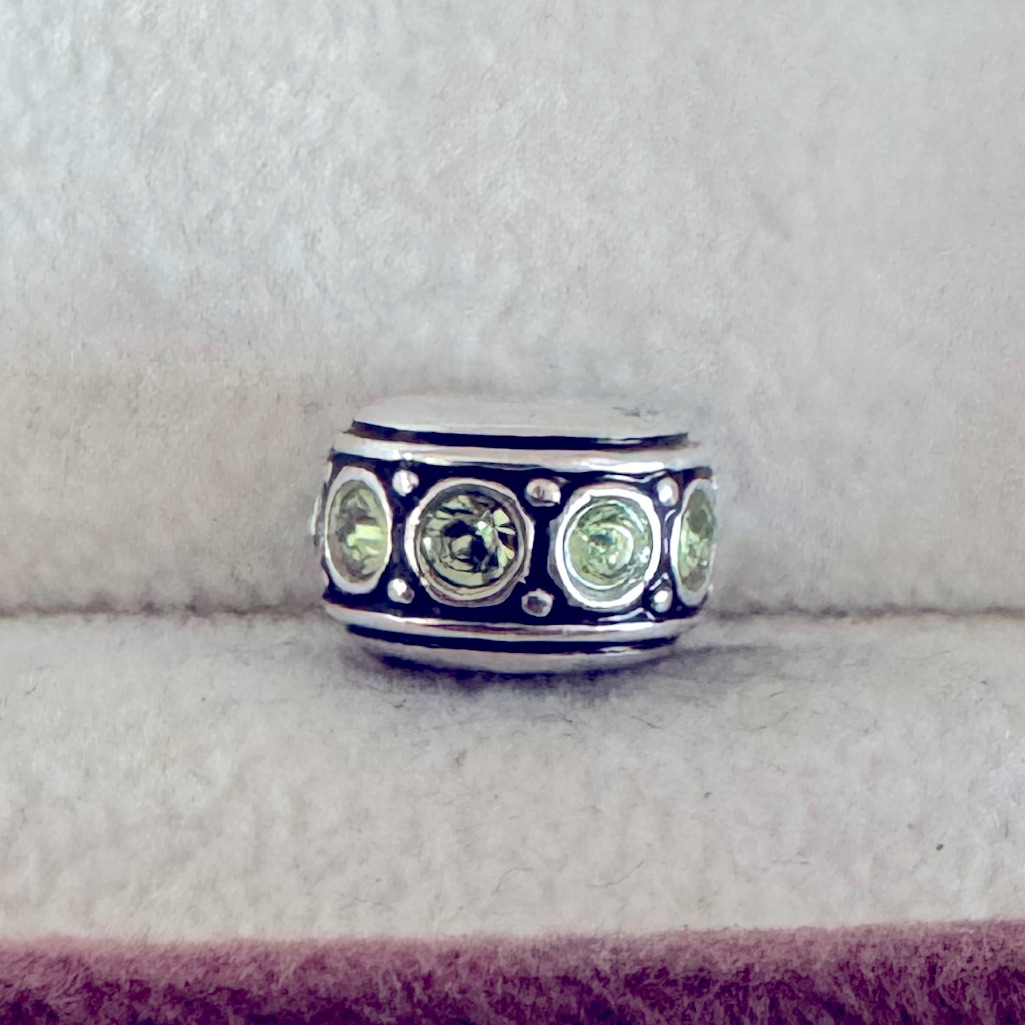 Chamilia Light Green Spacer Charm 25$